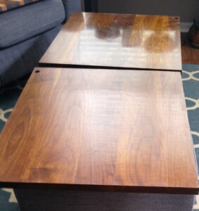 Finished Walnut Shelves